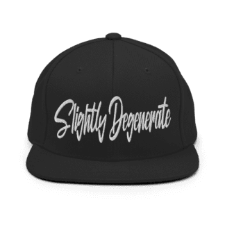 slightly degenerate og snapback front